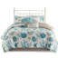 Literie 7 pièces Pebble Beach - coton très grand avec coquillages imprimés, étoiles de mer, coraux et taupe