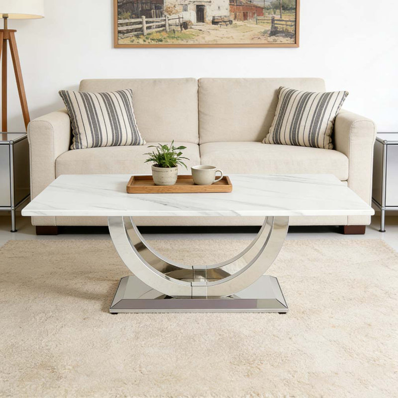 Table rectangulaire moderne 50,4 pouces
