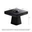 Table de mah-jong multifonctionnelle noire en bois massif Mid-Century
