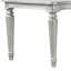 Hixe Dining Table, Silver Wood, Turned Legs, Rectangular 84 Inch Top-116748771