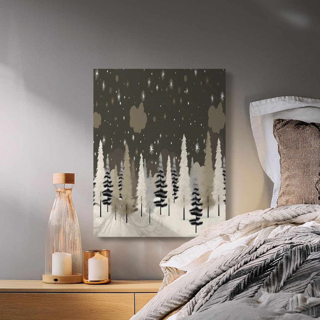 Peaceful Winter Forest Canvas Print