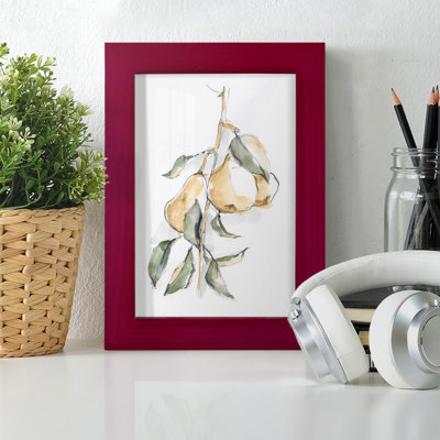 Watercolor Fruit Contour I - reproduction d'art sur toile