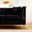 Canapé 3 places de style Chesterfield avec 2 coussins pour le salon-1689424783