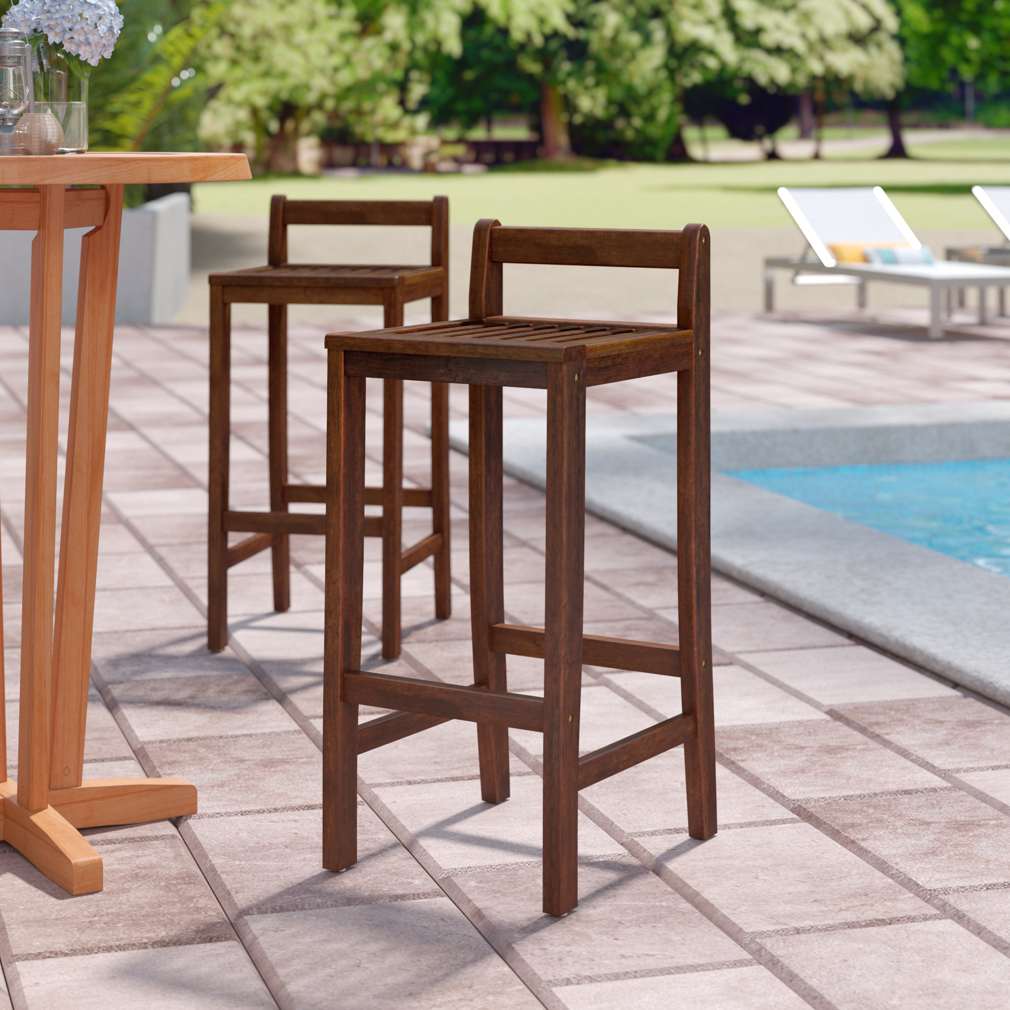 Outdoor pool 2025 bar stools