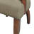 Dawson Brown Upholstered Dining Chair with Padded Arm-902414050