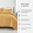 8-Piece Bedding Bundle - Solid Duvet Cover, Comforter Insert, and Patterned Sheet Set-99311847-99311848