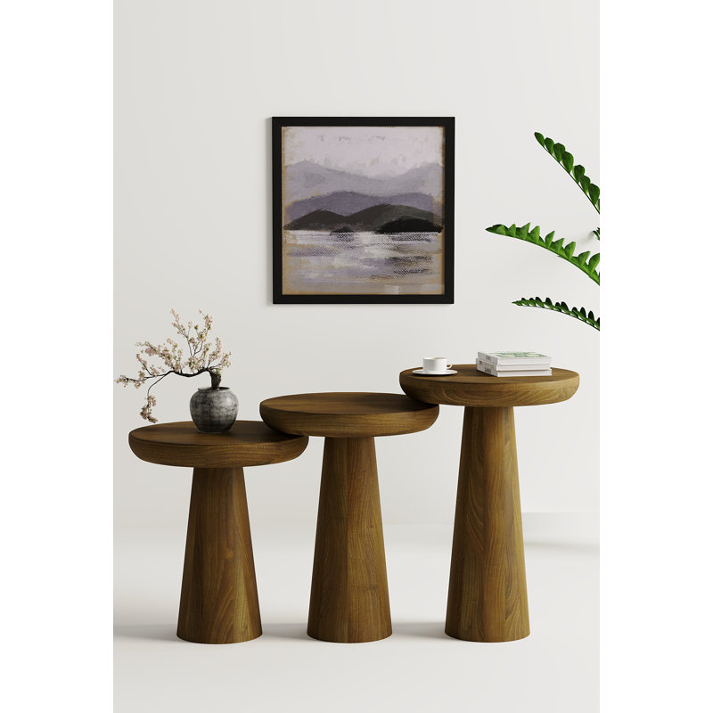 Breisha Solid Wood Coffee Table, Dark Walnut
