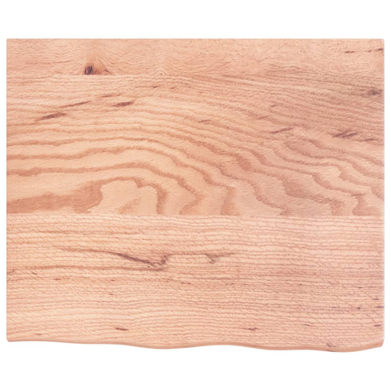 Clintonpark Oak Solid Wood Floating Shelf, 2 cm H x 60 cm W x 50 cm D