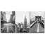 Photo du pont de Brooklyn dans les bâtiments de New York, œuvre d'art contemporaine moderne-104074551-104074553