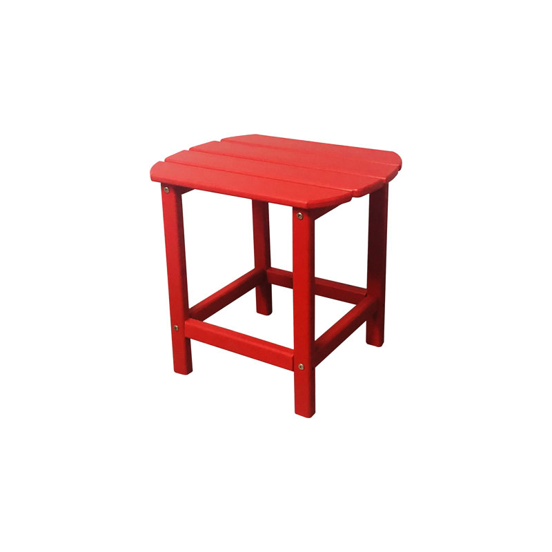 St Charles Square Outdoor Side Table , 15.00'' in. W in. D, Ruby Red