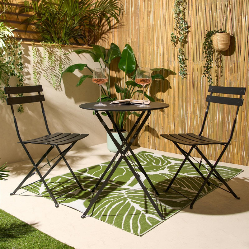 Precillia 2 - Person Patio Dining Set with Round Table