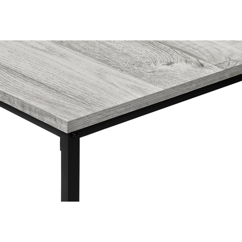 Ensemble de table, ensemble de 3 pièces, café, stratifié en métal, contemporain, moderne, Gris