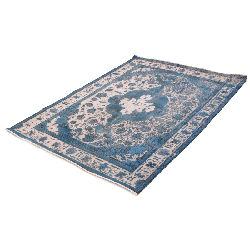 Tapis unique en laine noué à la main 6 pi 8 po x 9 pi 6 po nouvel âge Beaufain