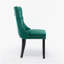 Chaise d'appoint en velours capitonné Exilasse