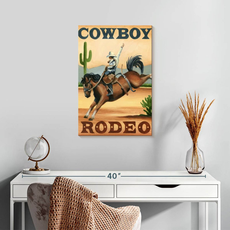 Lelar Cowboy Rodeo, 24" H x 16" W