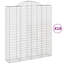 240cm H x 200cm W Galvanised Iron Border Fencing-170927371