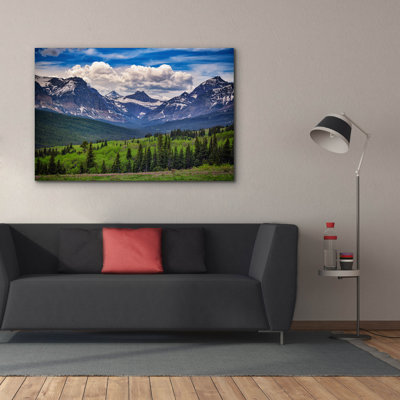 Toile épique Graffiti «Mountains Majesty» par Rick Berk, 60 po x 40 po
