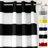 Eastcote Striped Room Darkening Grommet Curtains-1209386282-1209386283