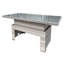 Rattan Rising Table in Dove Grey
