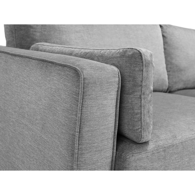 Gagarin 2 Seater Velvet Loveseat, Dark Grey