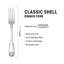 Fourchette en acier Oneida Hospitality 18/10 Stainles