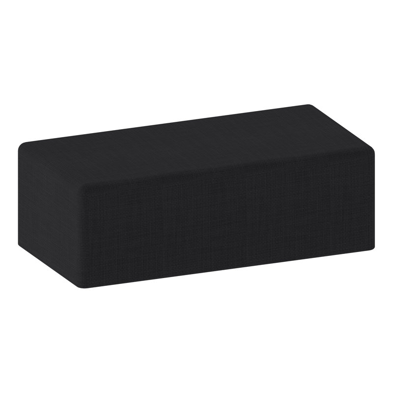Learniture Structured Rectangle  Stool -Flexible Modular Collaborative Soft Seating For Office, Home, Lounge And School Classrooms With Durable Frame 1017NLG