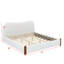 Structure de lit moderne tapissier avec pieds en bois-788046168