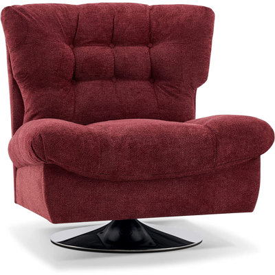 Fauteuil d'appoint rembourré en chenille Antionett