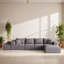 Ensemble de canapé modulaire rembourré modulaire de 132,02 po sans os, ensemble de canapé modulaire en L à combinaison libre avec 6 coussins pour le salon-307288514