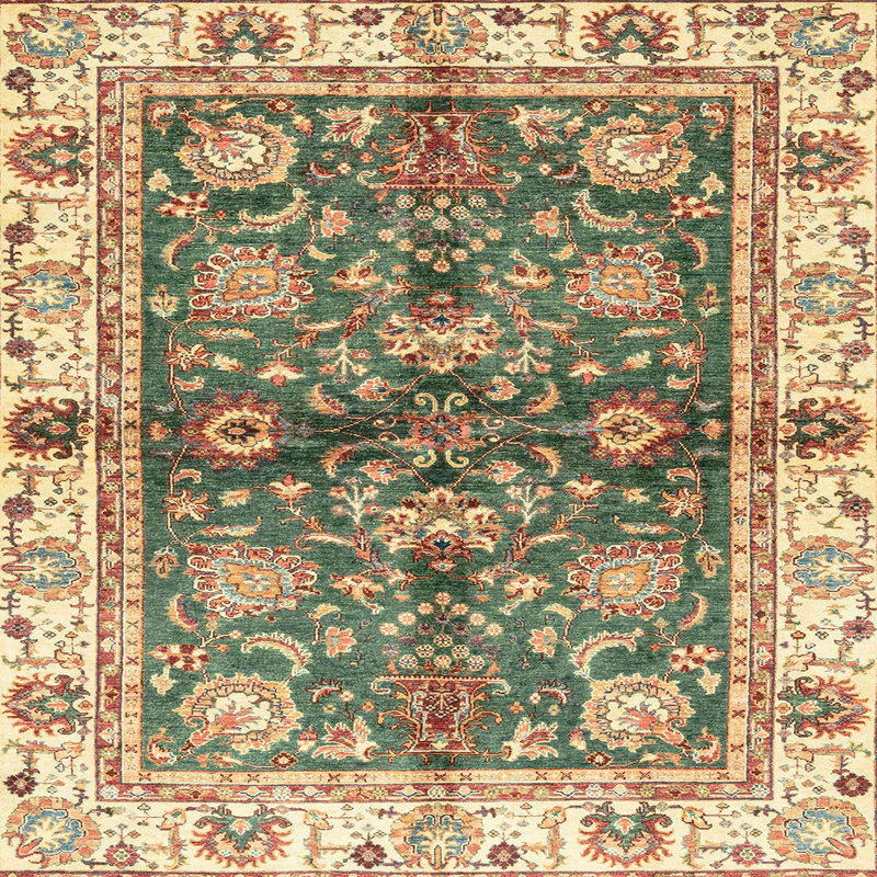 Abstract Indoor Rug, Square 8'