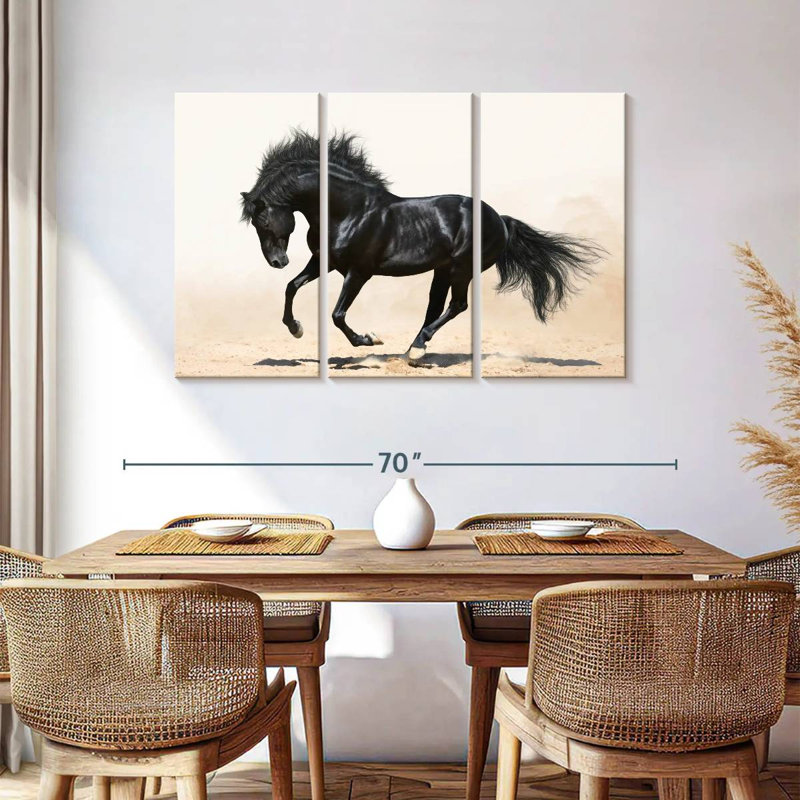 Black Stallion, 36" H x 57" W