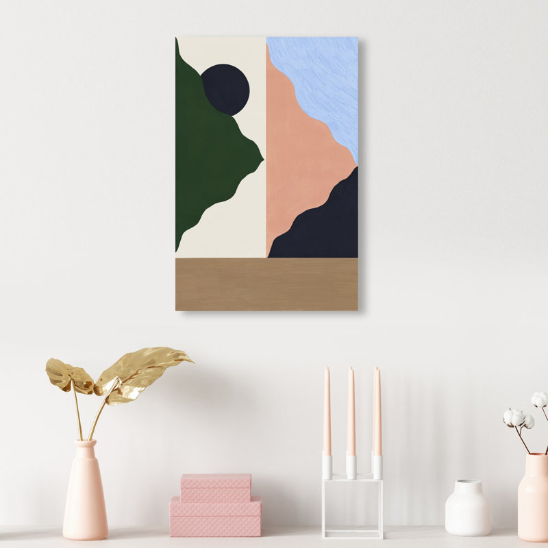 Peaking Mountains Print by Oliver Gal, 10"H x 15"W, Gallery Wrapped