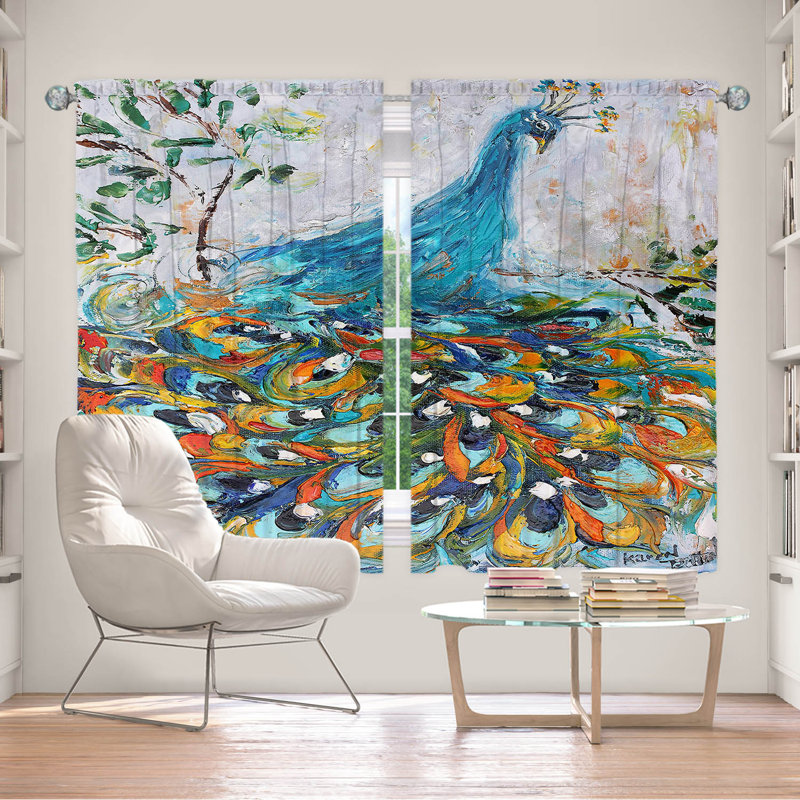 Ensemble de rideaux en polyester 2 pièces, L 56 po x L 78 po