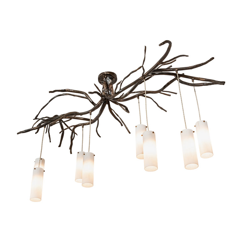 Lustre géométrique unique et remarquable à 8 lumières Cilindro