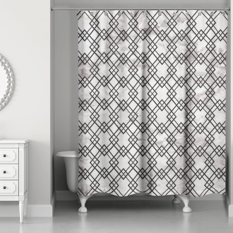 Nunez Geometric Shower Curtain