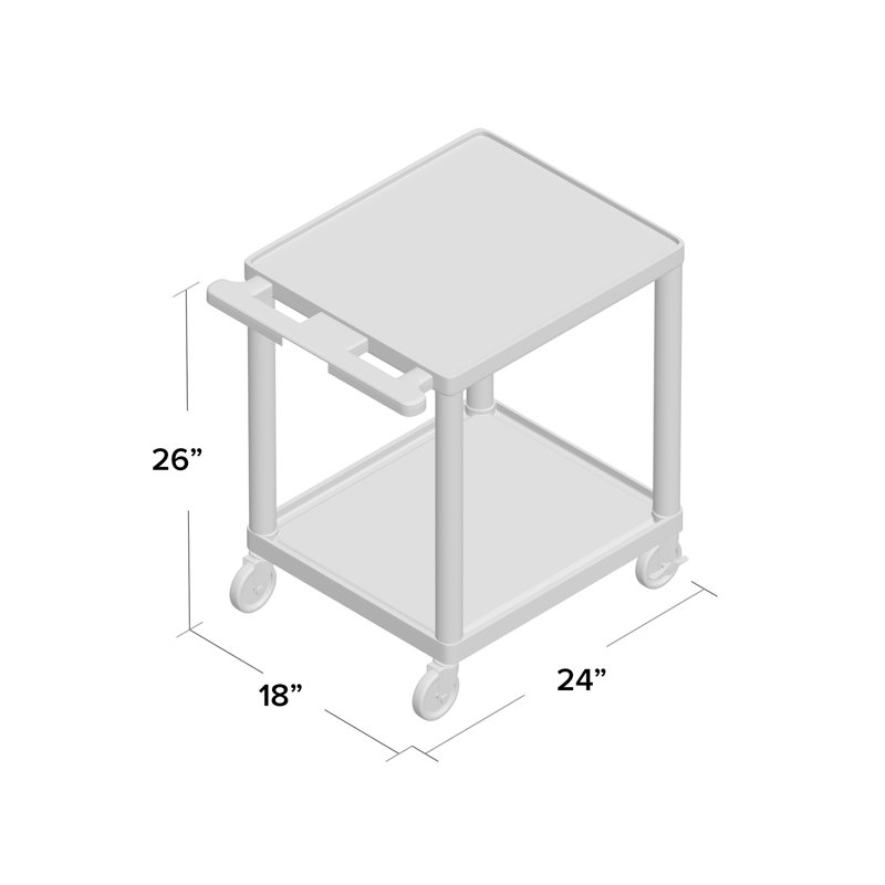 LP Carts Series AV Cart, 26'H x 24'W x 18"D 