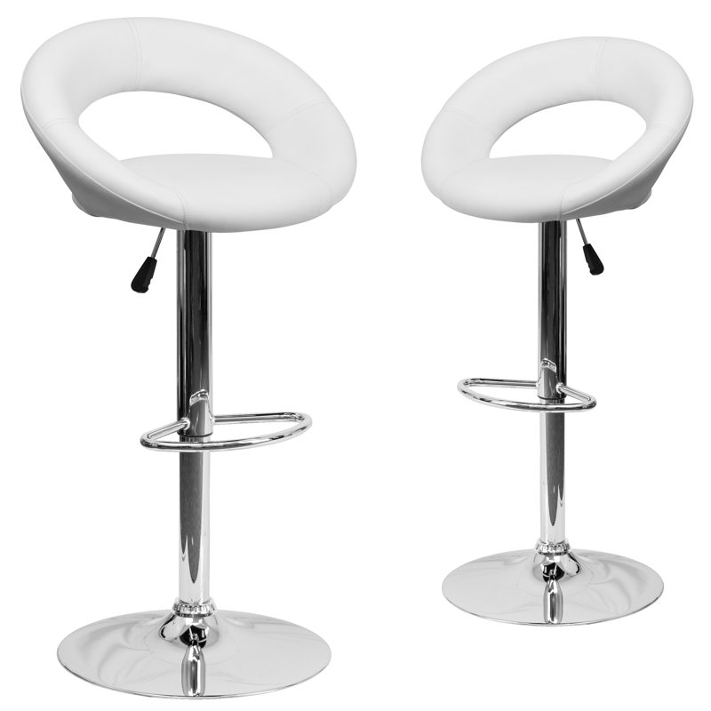Tabouret de bar Miraloma, Blanc