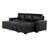 Montero Charcoal-Black Complete Sofabed