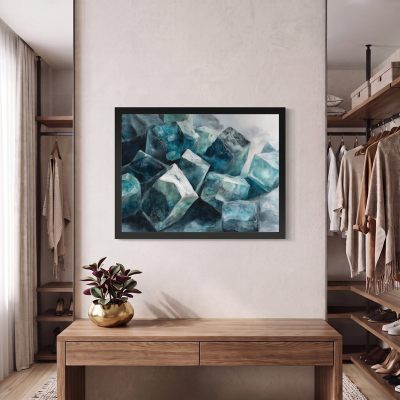 Teal Reverie, 53" H x 40" W