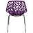 Asbury Stackable Dining Chair with Floral Cutout Back and Stainless Steel Legs – Modern Metal Side Chair for Kitchen, Dining Room, or Restaurant-221318647