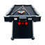 Table de billard/pool pivotante multi-jeux 3 en 1 RACK Triad de 2,13 m (feutre noir et structure noire)