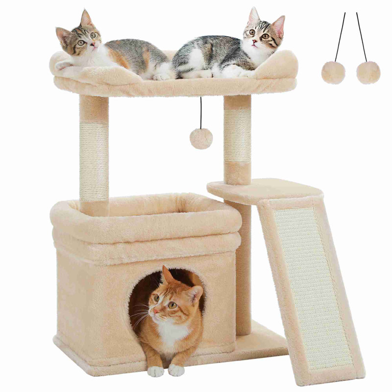 Petite tour d'arbre à chat, Beige