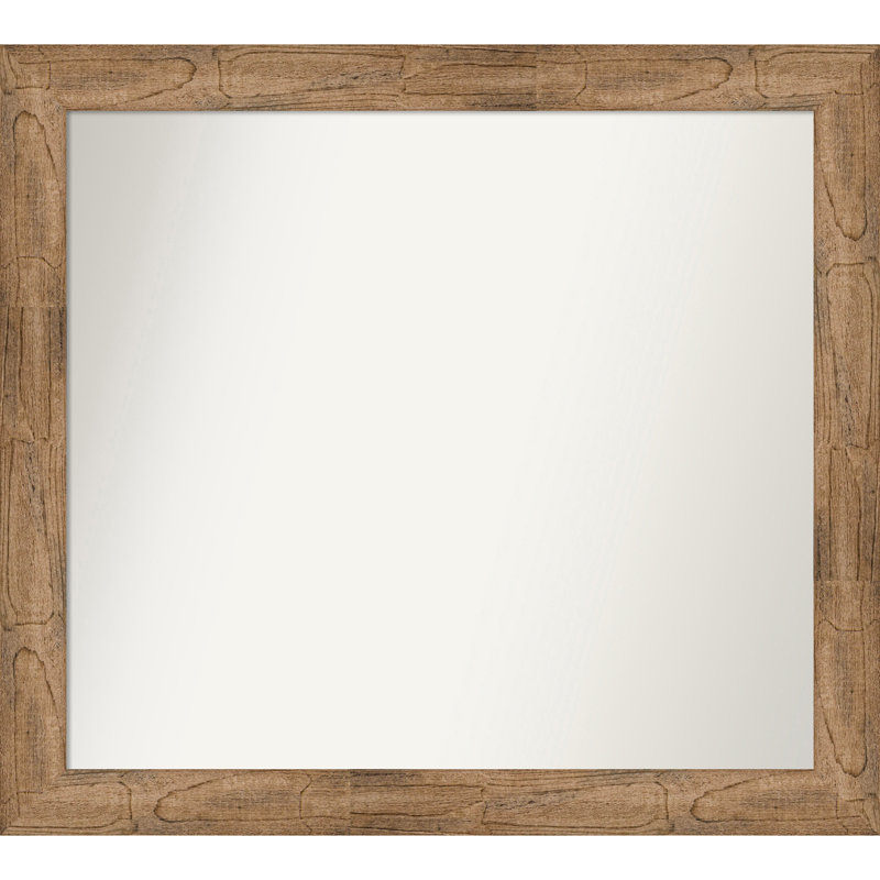 Timmy Solid Wood Wall Mirror, 35.5" x 39.5", Rectangle