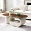 Table basse 48,03 po en métal blanc