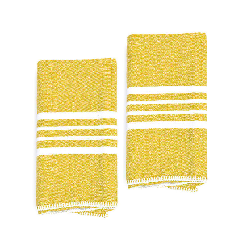 Serviette de thé campagne, Jaune