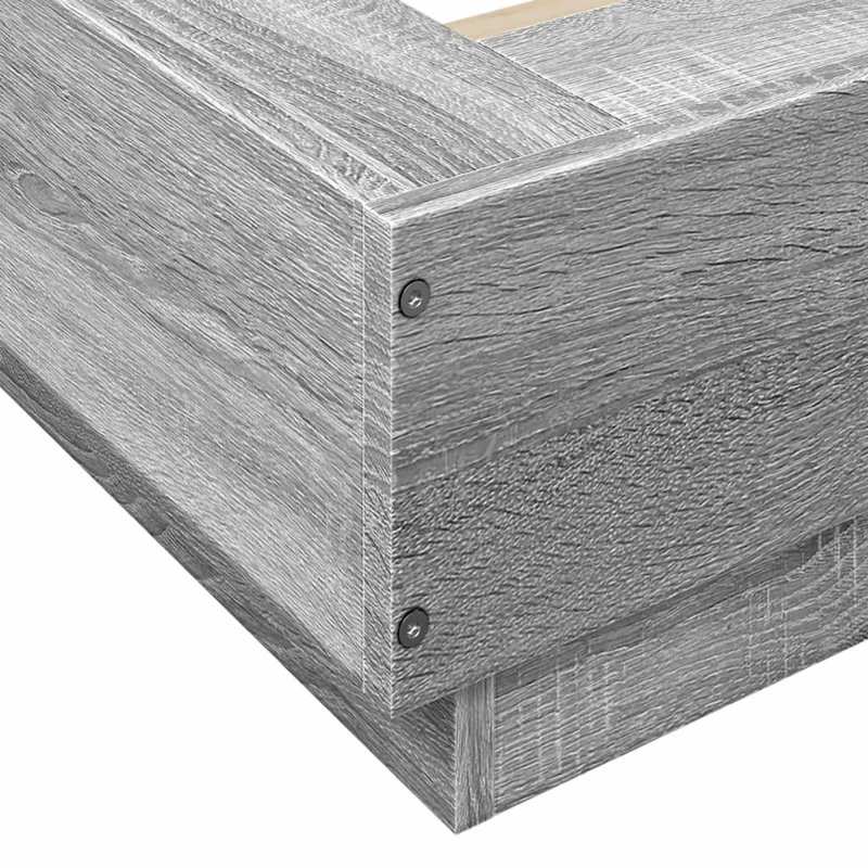 Pasol Bed, Small Single (2'6), Grey Sonoma