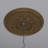 EnduraForm PVC Baltimore Thermoformed Ceiling Medallion, 22"OD x 3 1/2"ID x 1"P (Fits Canopies up to 7 3/4"), Metallic Gold Rush-137634723-70556177