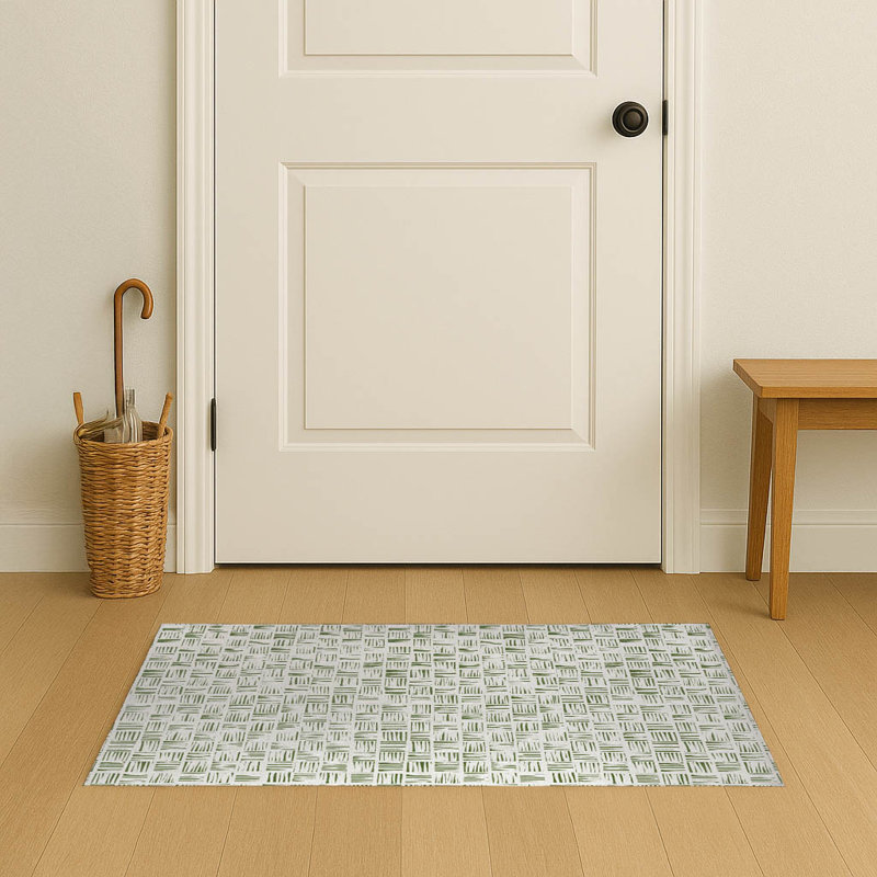 Paillasson Lash, Vert olive, L 36 po x L 24 po