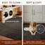 Tapis à poil long lavable Argo Performance avec envers antidérapant gris-242757933-242757935