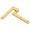 Charnière Deltana PH40CR003 4-3 / 8 "x 5/8" x 1-7 / 8 "en PVD laiton poli